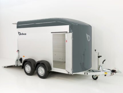 Remolque portaequipajes Debon C500 164x300cm Al:200cm 2.0t|Alu|Polybug|Puerta|gris